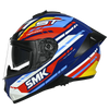 SMK Typhoon Sports Tourer Gloss Blue Red Yellow (GL534) Helmet