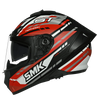 SMK Typhoon Sports Tourer Matt Black Red White (MA231) Helmet
