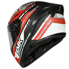 SMK Typhoon Sports Tourer Gloss Black Red White (GL231) Helmet