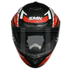 SMK Typhoon Sports Tourer Matt Black Red White (MA231) Helmet