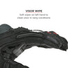 Viaterra Shifter Short Motorcycle Riding Gloves (Black)