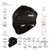 SMK Titan Panther Gloss Black Grey Yellow (GL264) Helmet