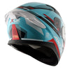 AXOR Apex Turbine Gloss Hex Blue Red Helmet
