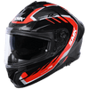 SMK Typhoon Aerot Gloss Grey Red Black (GL632) Helmet