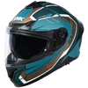 SMK Typhoon Aerot Gloss Green Orange (GL878) Helmet