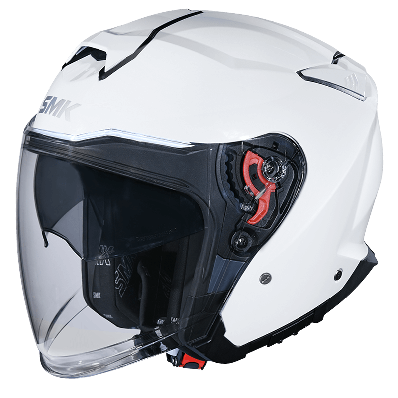 SMK GTJ Solid Gloss White (GL100) Helmet