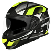 SMK Gullwing Venture Gloss Black Grey Yellow (GL264) Helmet
