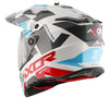 AXOR XCross X1 Dual Visor Gloss White Red Helmet