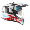 AXOR XCross X1 Dual Visor Gloss White Red Helmet