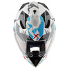 AXOR XCross X1 Dual Visor Gloss White Red Helmet