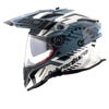AXOR XCross Dual Visor Speedometer Gloss White Grey Helmet