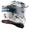 AXOR XCross Dual Visor Speedometer Gloss White Grey Helmet