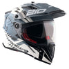 AXOR XCross Dual Visor Speedometer Gloss White Grey Helmet