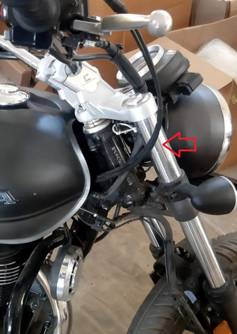 Carbon Racing Reach Inclined Handlebar Risers for Honda CB350 CB350 RS (Black)