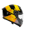 MT Hummer B Monti Gloss Black Yellow B3 Helmet