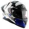 AXOR Apex Hex 2 Gloss White Blue Helmet