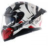 AXOR Apex Hex 2 Gloss White Red Helmet
