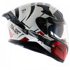 AXOR Apex Hex 2 Gloss White Red Helmet