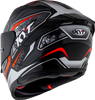 KYT Striker #01 Gloss Black Red Helmet