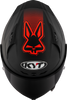 KYT Striker AF37 Livery Matt Black Red Helmet