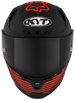 KYT Striker AF37 Livery Matt Black Red Helmet