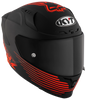 KYT Striker AF37 Livery Matt Black Red Helmet