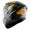 AXOR Street Marvel Wolverine Gloss Black Yellow Helmet