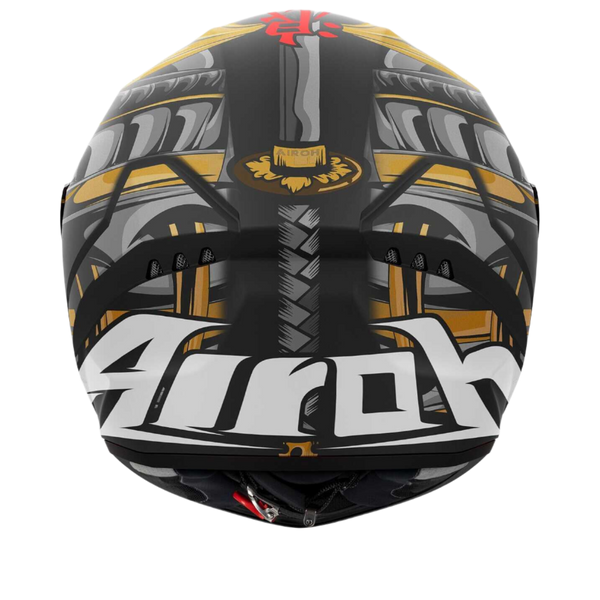 Airoh Connor Samurai Black White Red Matt Helmet