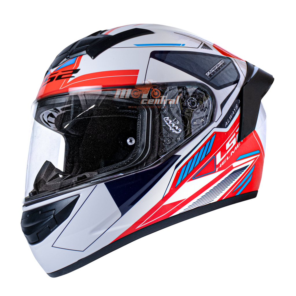 LS2 FF352 Betha White Red Gloss Helmet