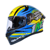 Bilmola Rapid RS Dont Shift Miss Gloss Yellow Blue Helmet