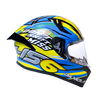 Bilmola Rapid RS Dont Shift Miss Gloss Yellow Blue Helmet