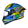 Bilmola Rapid RS Dont Shift Miss Gloss Yellow Blue Helmet