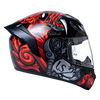 LS2 FF352 Foo Dog Black Red Gloss Helmet