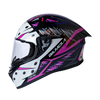 Bilmola Rapid RS Killer Gloss Black White Purple Helmet