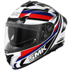 SMK Typhoon Freeride Gloss White Blue Black (GL152) Helmet
