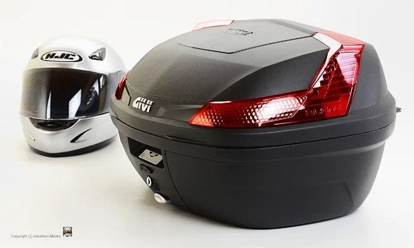 GIVI Top Case B47NML Black with Red Reflectors