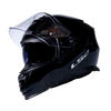 LS2 FF800 Storm II Solid Black Gloss Helmet (D Ring)