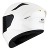 KYT TT Course Plain Gloss White Helmet