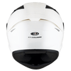 KYT TT Course Plain Gloss White Helmet