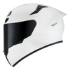 KYT TT Course Plain Gloss White Helmet
