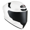 KYT TT Course Plain Gloss White Helmet