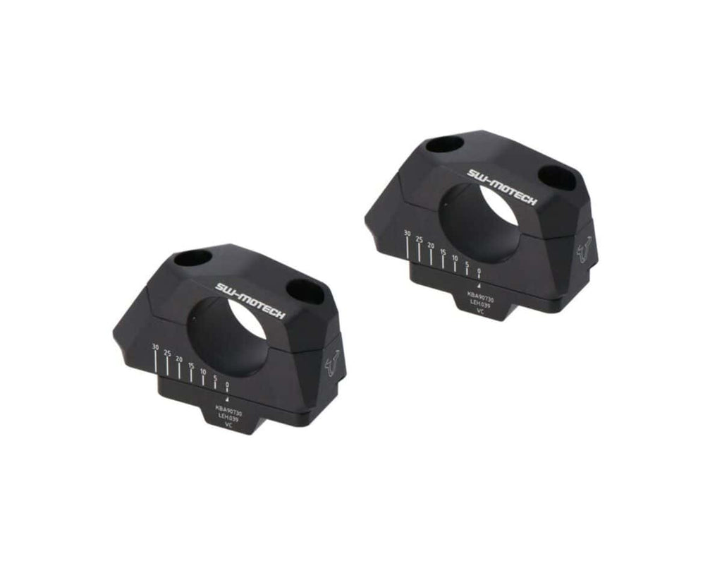 SW Motech 32mm Variable Barback Risers for 32mm Handlebars Black (LEH.00.039.32000/B)