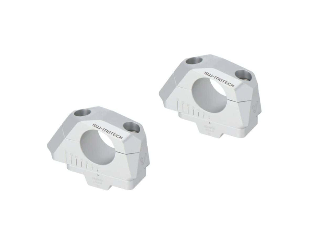 SW Motech 32mm Variable Barback Risers for 32mm Handlebars Silver (LEH.00.039.32000/S)