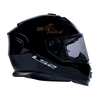 LS2 FF800 Storm II Solid Black Gloss Helmet (D Ring)