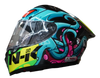 NHK GPR Tech Octopus Black Blue Tosca Gloss Helmet