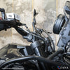 ZANA Offset Handle Bar Riser Texture Black Aluminium Billet for Royal Enfield Himalayan 450 (ZI-8427)