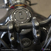 ZANA Offset Handle Bar Riser Texture Black Aluminium Billet for Royal Enfield Himalayan 450 (ZI-8427)
