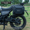 ZANA SADDLE STAYS WITH EXHAUST SHIELD WITH JERRY CAN MOUNTING TEXTURE MATT BLACK FOR HIMALAYAN(2016-22) /  SCRAM 411(2022) (ZI-8133)