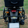 ZANA SADDLE STAYS WITH EXHAUST SHIELD WITH JERRY CAN MOUNTING TEXTURE MATT BLACK FOR HIMALAYAN(2016-22) /  SCRAM 411(2022) (ZI-8133)