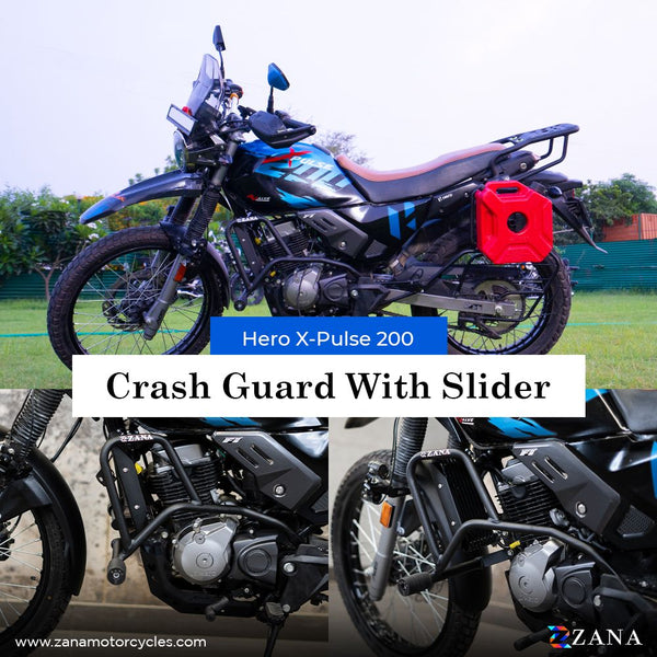 ZANA CRASH GUARD WITH SLIDER FOR XPULSE 200 (ZI-8335)– Moto Central